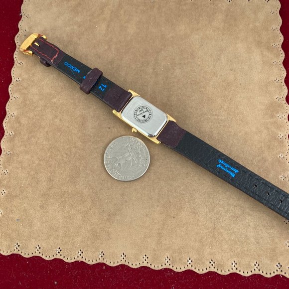 Vintage Gold Movado Esquire Small Swiss Tank Watch